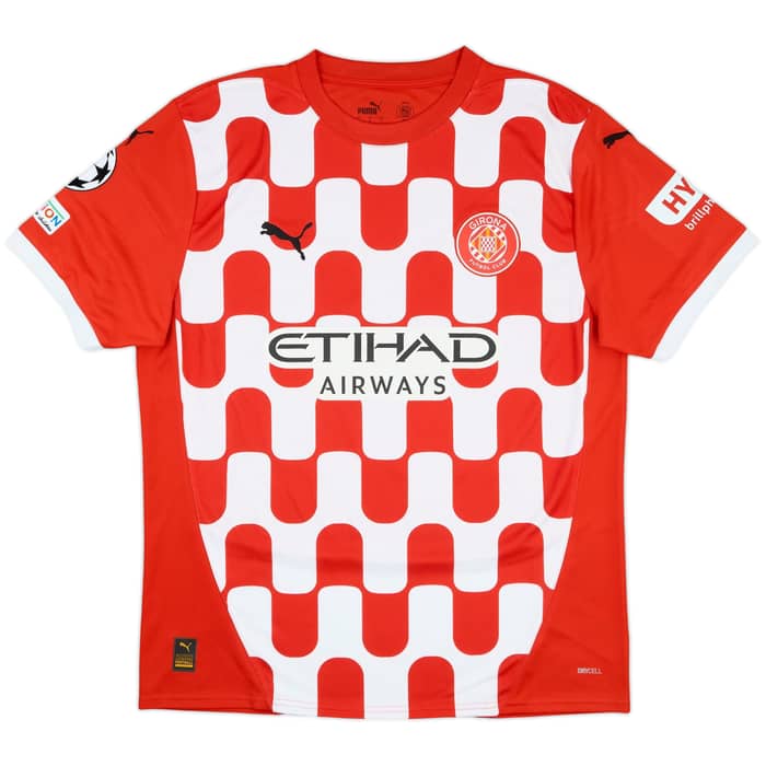 2024-25 Girona Match Issue Champions League Home Shirt Selvi #28