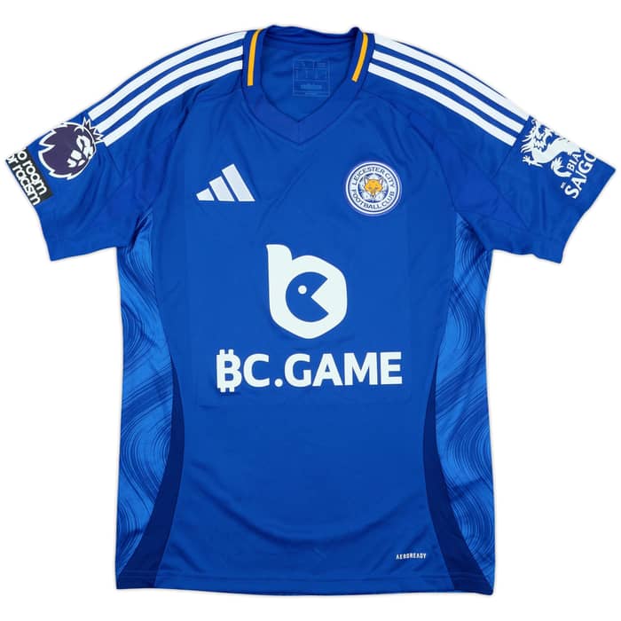 2024-25 Leicester Match Issue Home Shirt Vardy #9