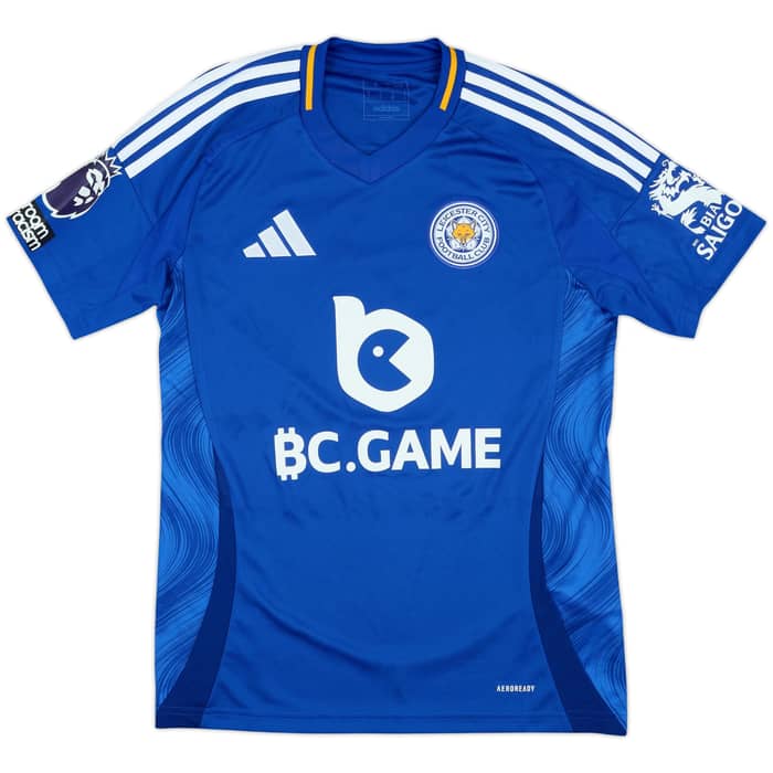 2024-25 Leicester Match Issue Home Shirt Vardy #9