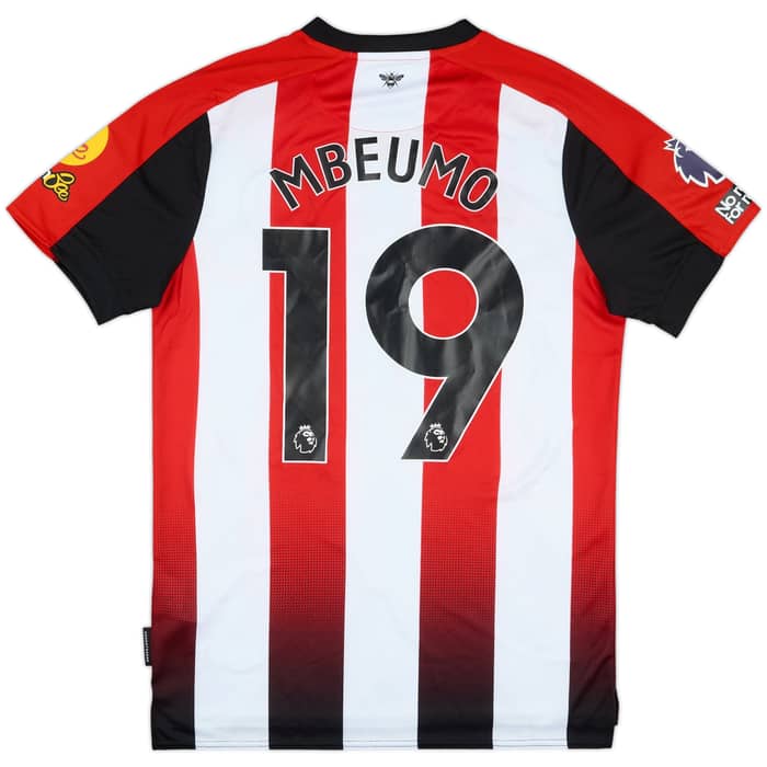 2024-25 Brentford Match Issue Home Shirt Mbeumo #19