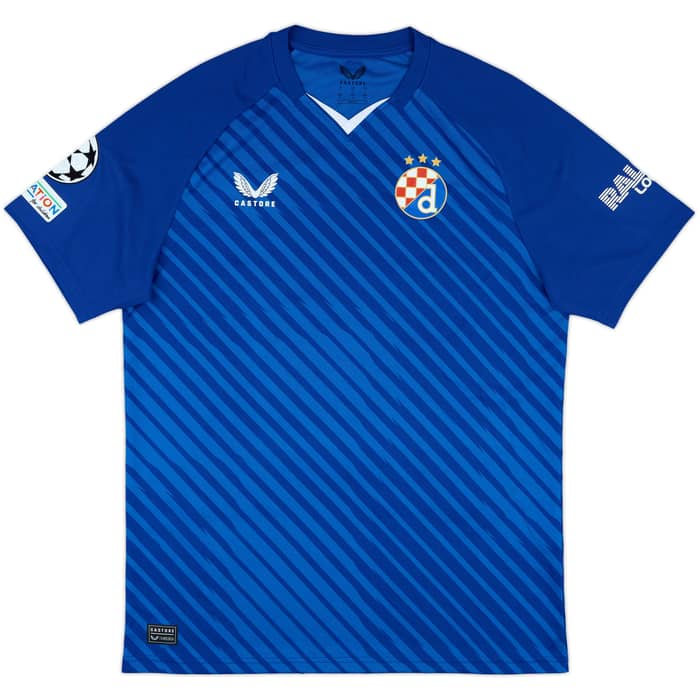 2024-25 Dinamo Zagreb Match Issue Champions League Home Shirt Ćutuk #49