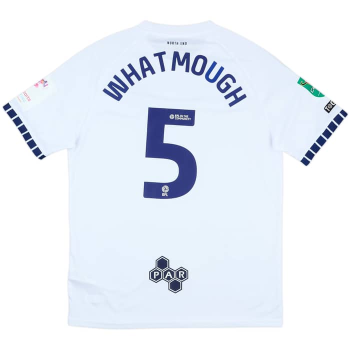 2024-25 Preston North End Match Issue Carabao Cup Home Shirt Whatmough #5