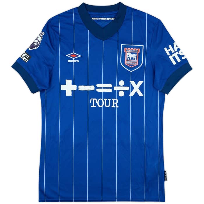 2024-25 Ipswich Match Issue Home Shirt Hutchinson #20