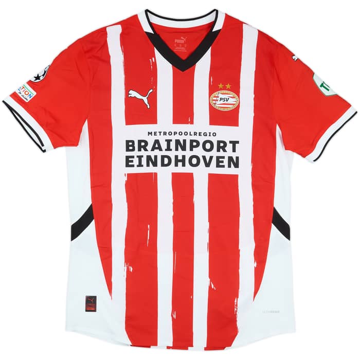 2024-25 PSV Match Issue Champions League Home Shirt Saibari #34