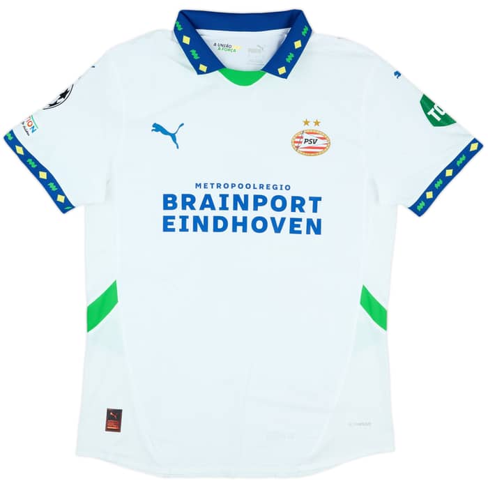 2024-25 PSV Match Issue Champions League Third Shirt de Jong #9