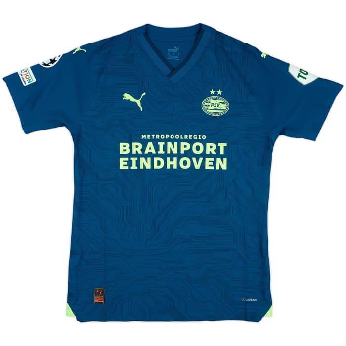 2023-24 PSV Match Issue Champions League Third Shirt Dest #8