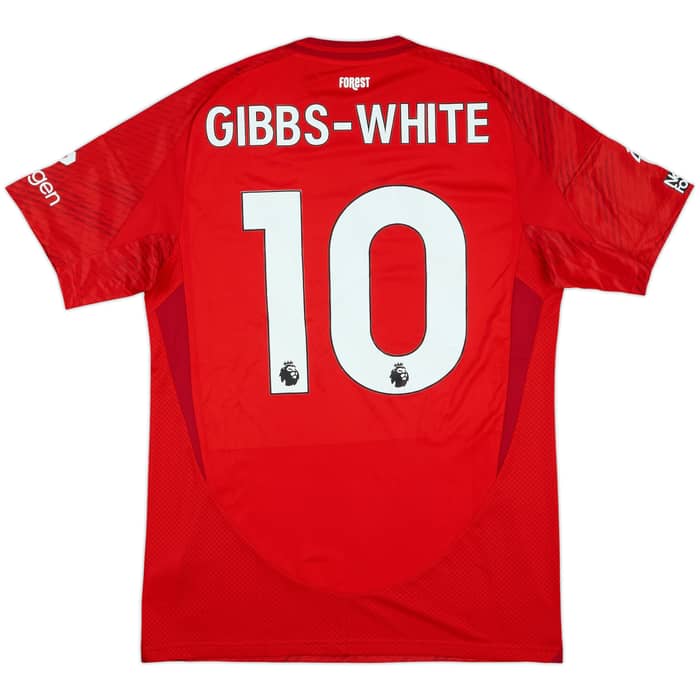 2024-25 Nottingham Forest Match Issue Home Shirt Gibbs-White #10