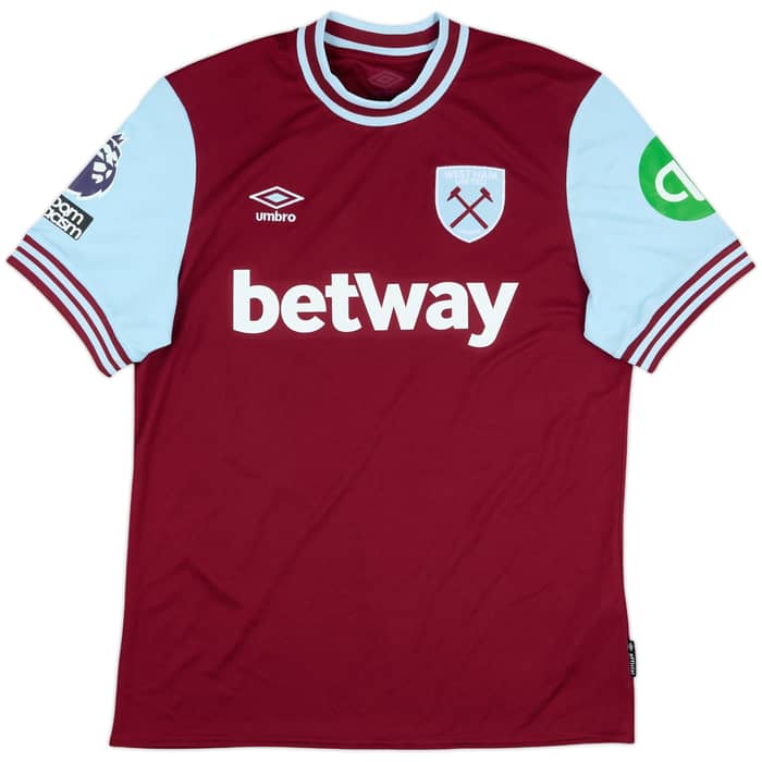 2024-25 West Ham Match Issue Home Shirt Bowen #20