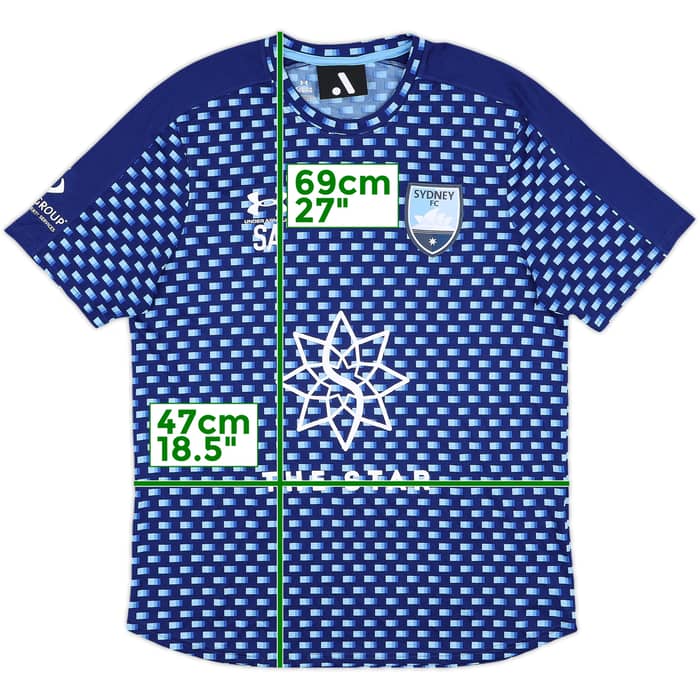 2019 Sydney FC Staff Issue Under Armour Training Shirt SA - 7/10 - (L)