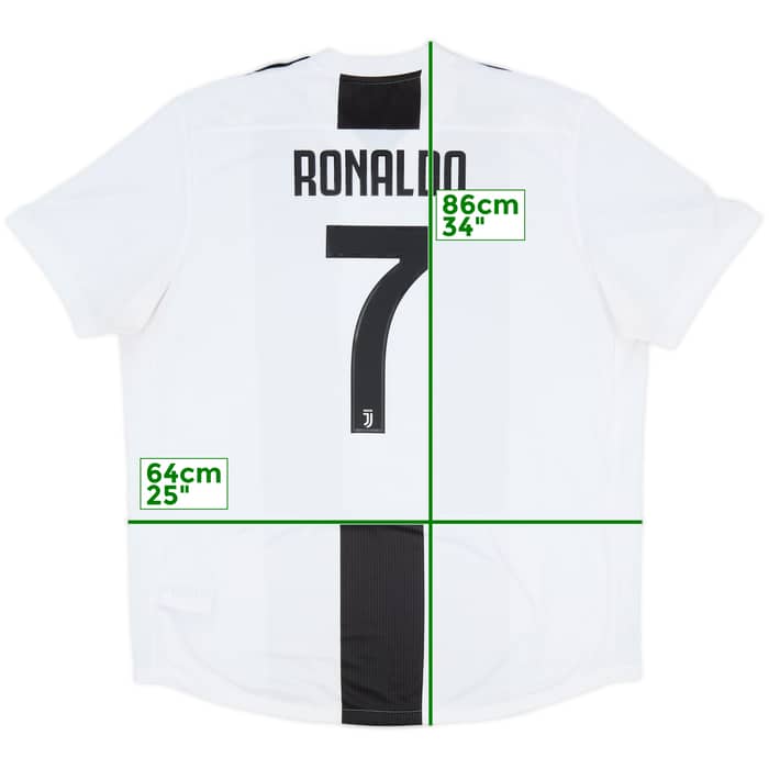 2018-19 Juventus Home Shirt Ronaldo #7 - 7/10 - (XXL)