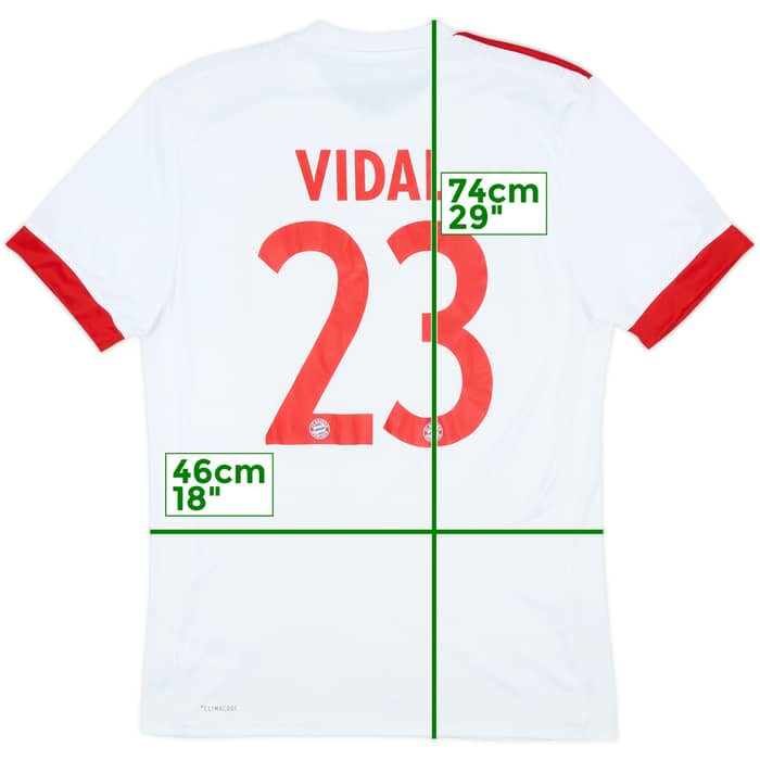 2017-18 Bayern Munich European Third Shirt Vidal #23 - 8/10 - (S)