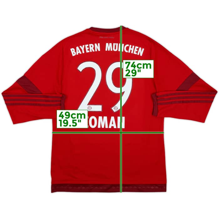 2015-16 Bayern Munich Home L/S Shirt Coman #29 - 6/10 - (M)
