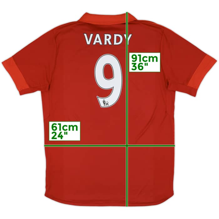 2016-17 Leicester Away Shirt Vardy #9 - 10/10 - (XL)