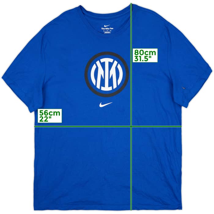 2022-23 Inter Milan Nike Cotton Tee - 8/10 - (XL)