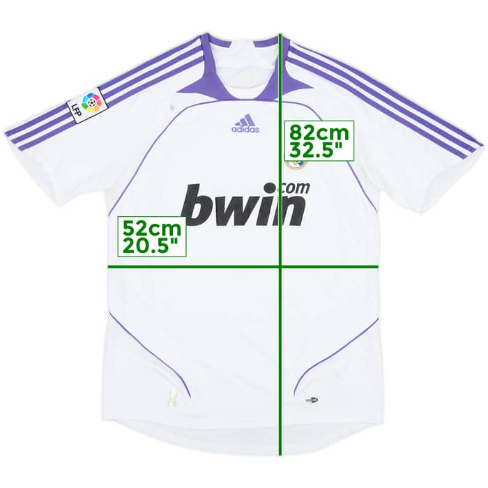 2007-08 Real Madrid Home Shirt - 5/10 - (M)
