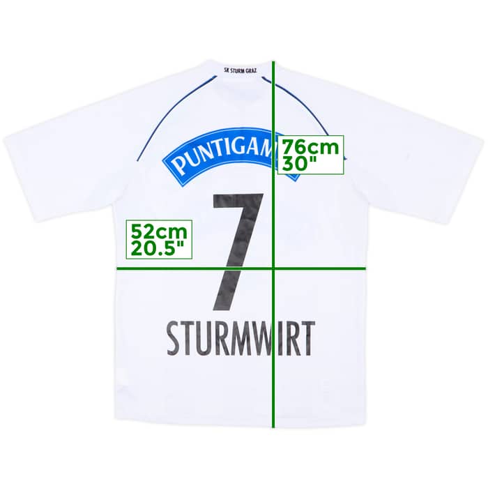 2011-12 Sturm Graz Home Shirt Sturmwirt #7 - 7/10 - (M)
