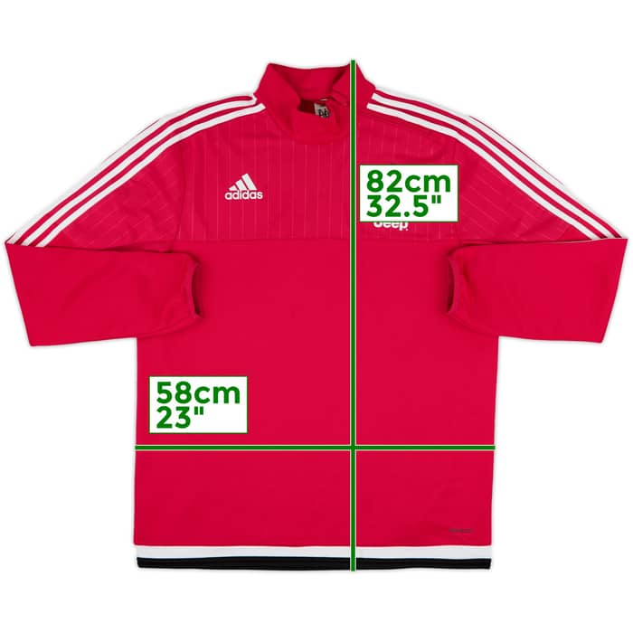 2015-16 Juventus adidas 1/4 Zip Drill Top - 8/10 - (L)