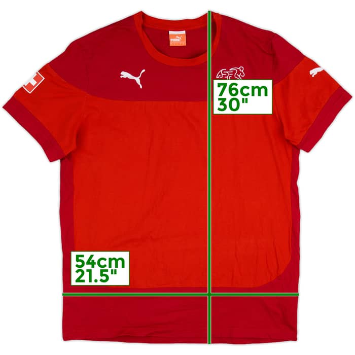 2014-15 Switzerland Puma Cotton Tee - 8/10 - (L)