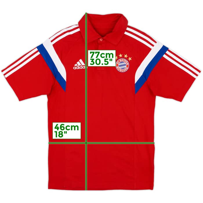 2014-15 Bayern Munich adidas Polo Shirt - 9/10 - (S)