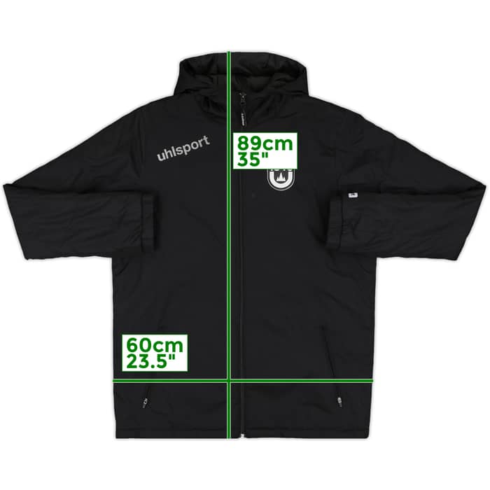 2019-20 Ulm Uhlsport Hooded Padded Bench Coat - 8/10 - (L)