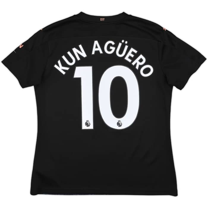 2020-21 Manchester City Away Shirt Kun Aguero #10 - 9/10 - (Women's L)
