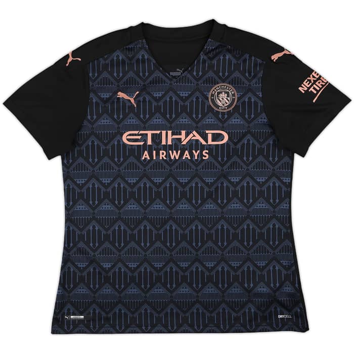 2020-21 Manchester City Away Shirt Kun Aguero #10 - 9/10 - (Women's L)