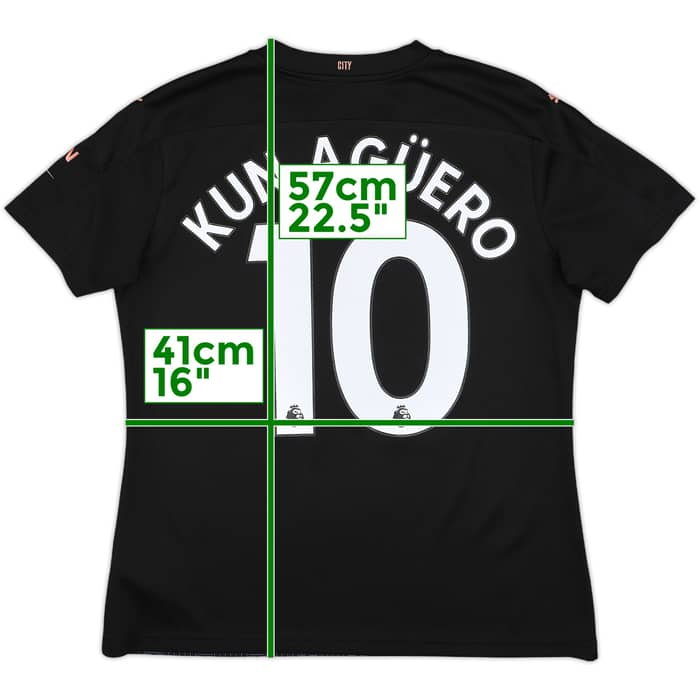 2020-21 Manchester City Away Shirt Kun Aguero #10 - 9/10 - (Women's L)