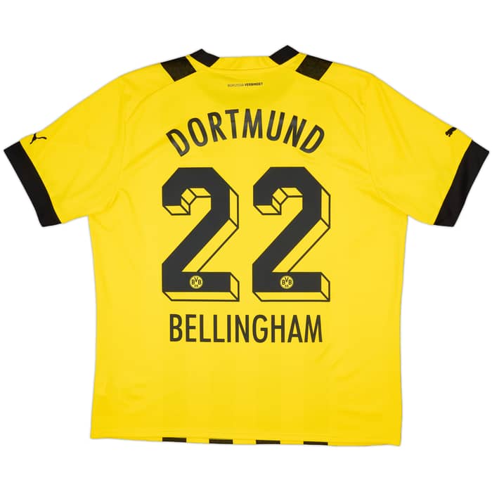 2022-23 Dortmund Home Shirt Bellingham #22 - 8/10 - (XL)