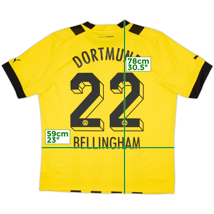 2022-23 Dortmund Home Shirt Bellingham #22 - 8/10 - (XL)