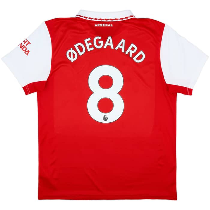 2022-23 Arsenal Home Shirt Odegaard #8 - 8/10 - (L)