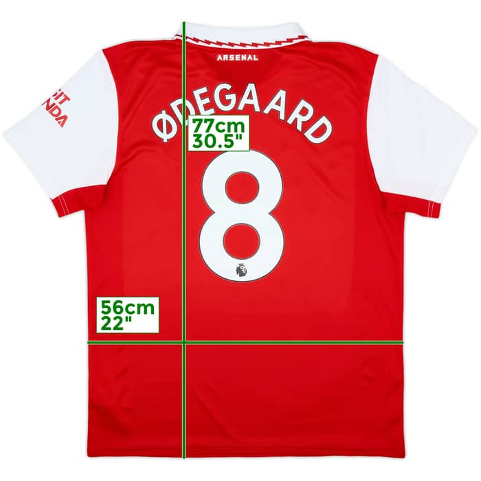 2022-23 Arsenal Home Shirt Odegaard #8 - 8/10 - (L)