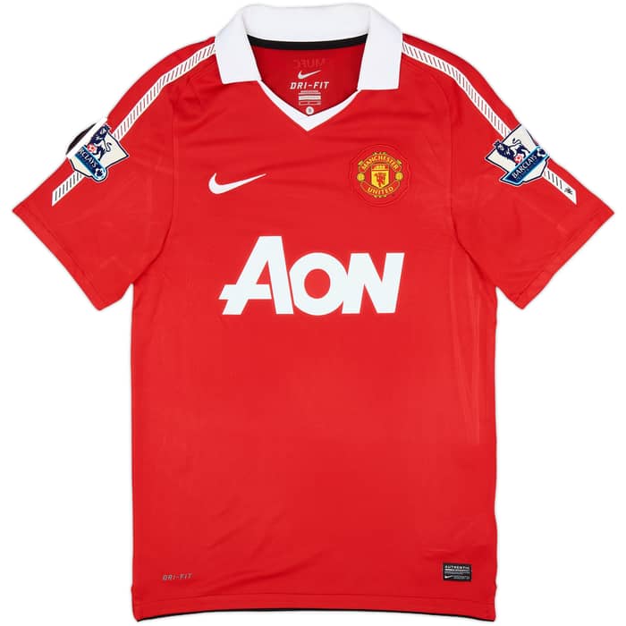 2010-11 Manchester United Home Shirt J.S.Park #13 - 8/10 - (S)