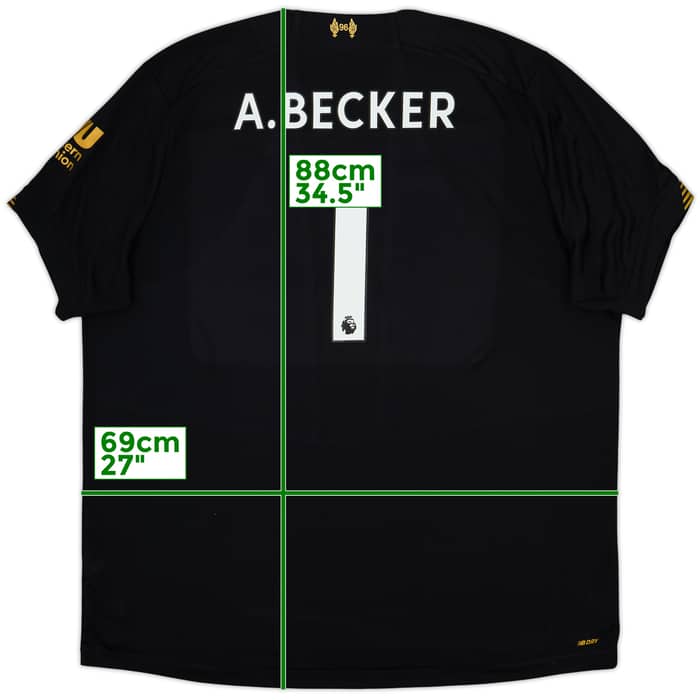 2019-20 Liverpool GK S/S Shirt A.Becker #1 - 10/10 - (3XL)
