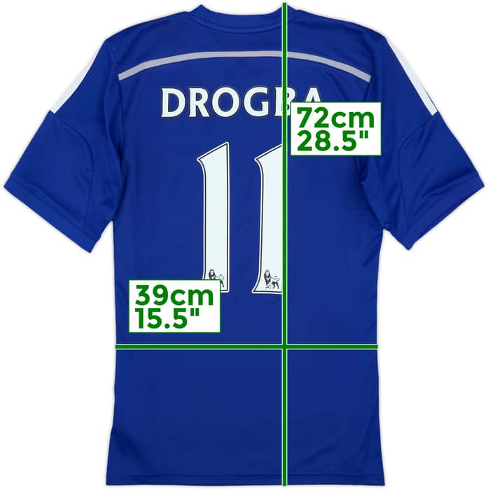 2014-15 Chelsea Home Shirt Drogba #11 - 8/10 - (S)