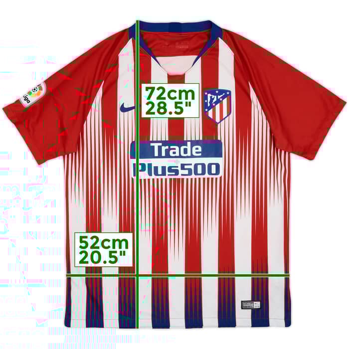 2018-19 Atletico Madrid Home Shirt - 6/10 - (L)