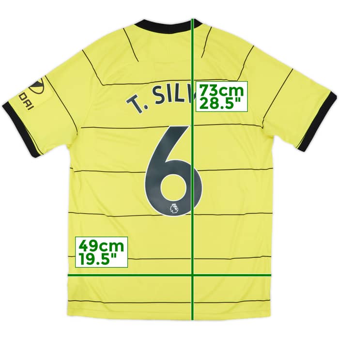 2021-22 Chelsea Away Shirt T.Silva #6 - 8/10 - (L)