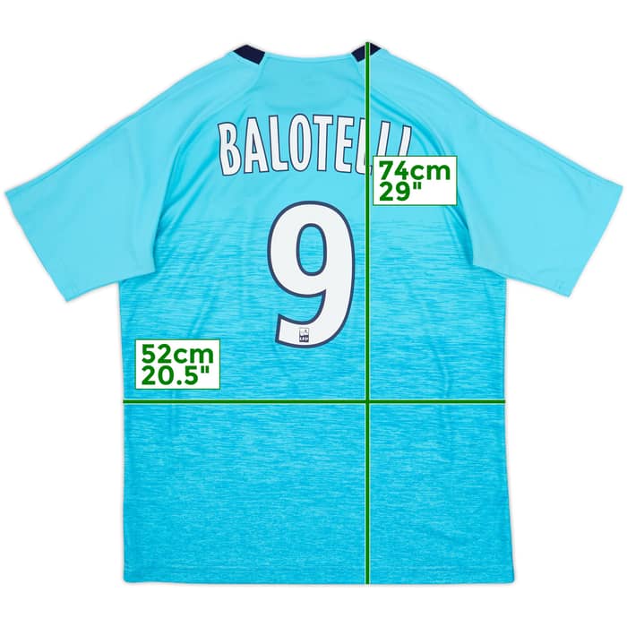 2018-19 Olympique Marseille Third Shirt Balotelli #9 - 10/10 - (L)