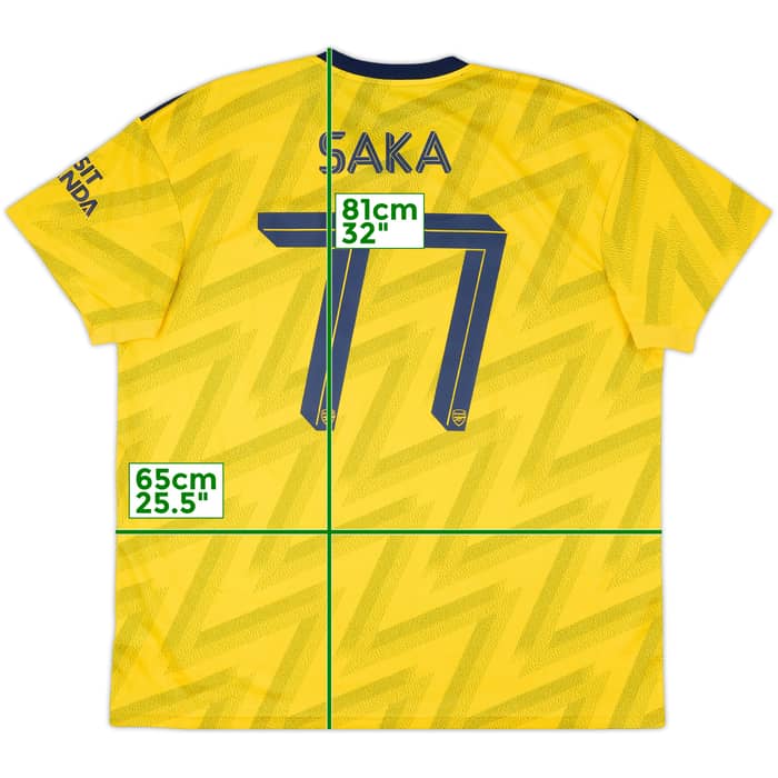 2019-20 Arsenal Away Shirt Saka #77 - 8/10 - (XXL)