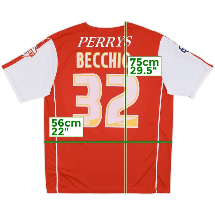 2015-16 Rotherham United Home Shirt Becchio #32 - 7/10 - (L)