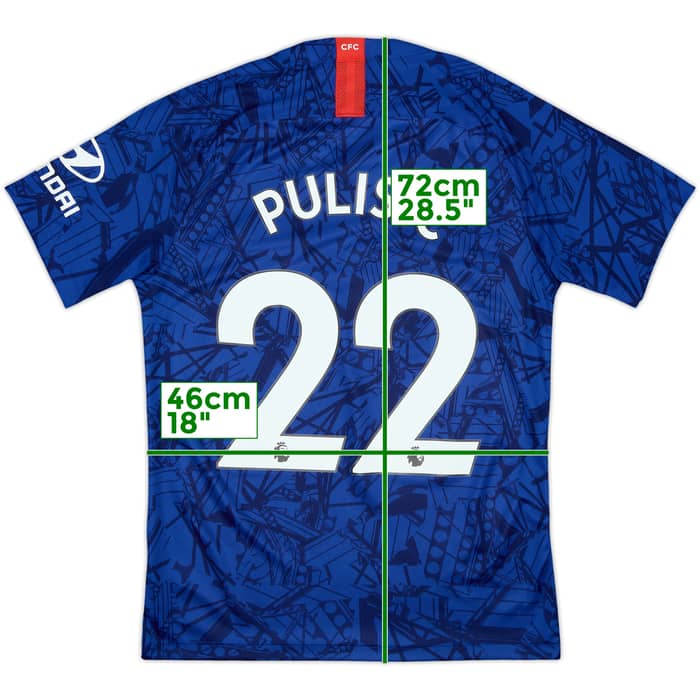2019-20 Chelsea Home Shirt Pulisic #22 - 9/10 - (S)