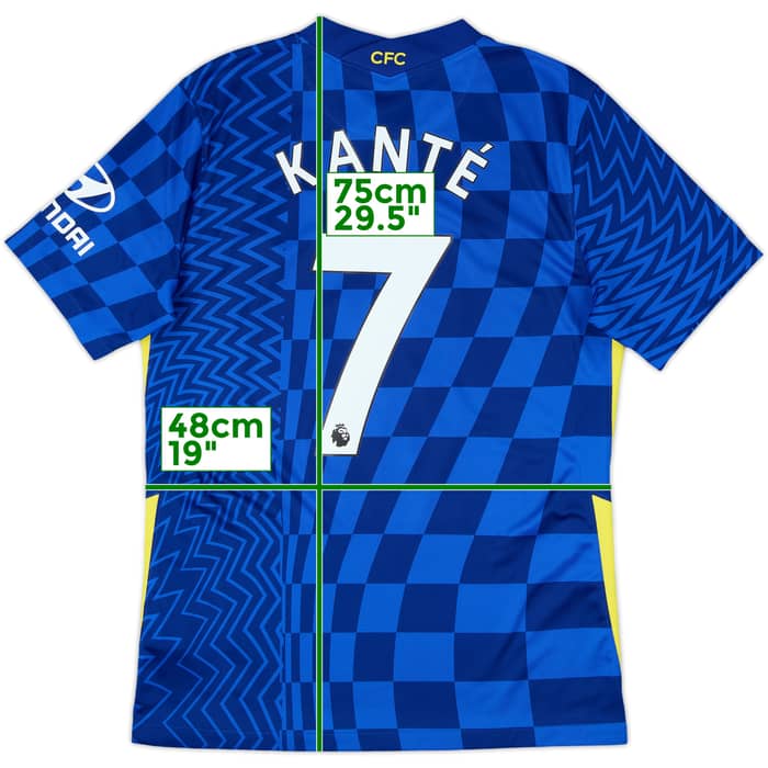 2021-22 Chelsea Home Shirt Kante #7 - 9/10 - (M)