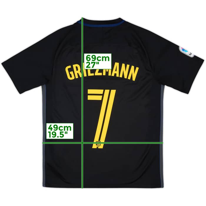 2016-17 Atletico Madrid Away Shirt Griezmann #7 - 8/10 - (S)