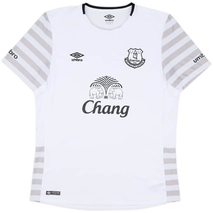 2015-16 Everton Away Shirt Baines #3 - 9/10 - (XL)