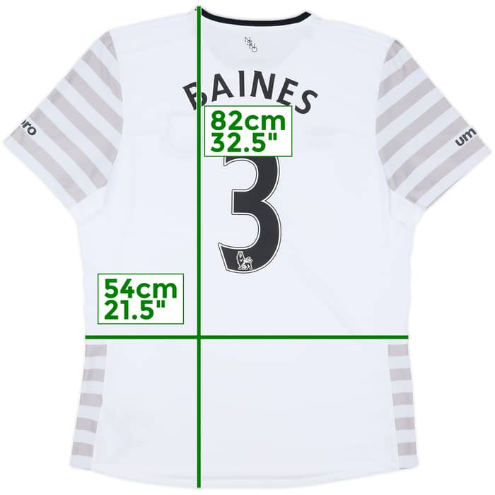 2015-16 Everton Away Shirt Baines #3 - 9/10 - (XL)