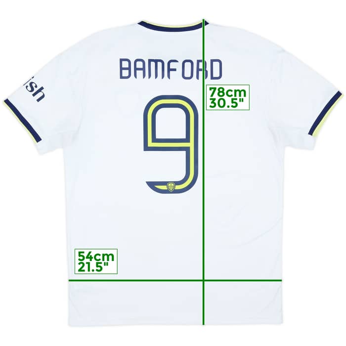 2022-23 Leeds United Home Shirt Bamford #9 - 9/10 - (L)