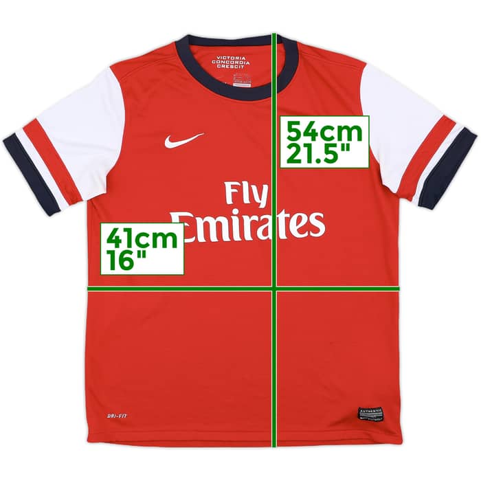 2012-14 Arsenal Home Shirt - 9/10 - (XL.Boys)