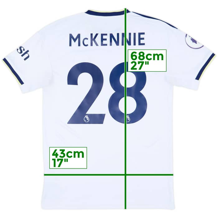 2022-23 Leeds United Home Shirt McKennie #28 - 8/10 - (S)