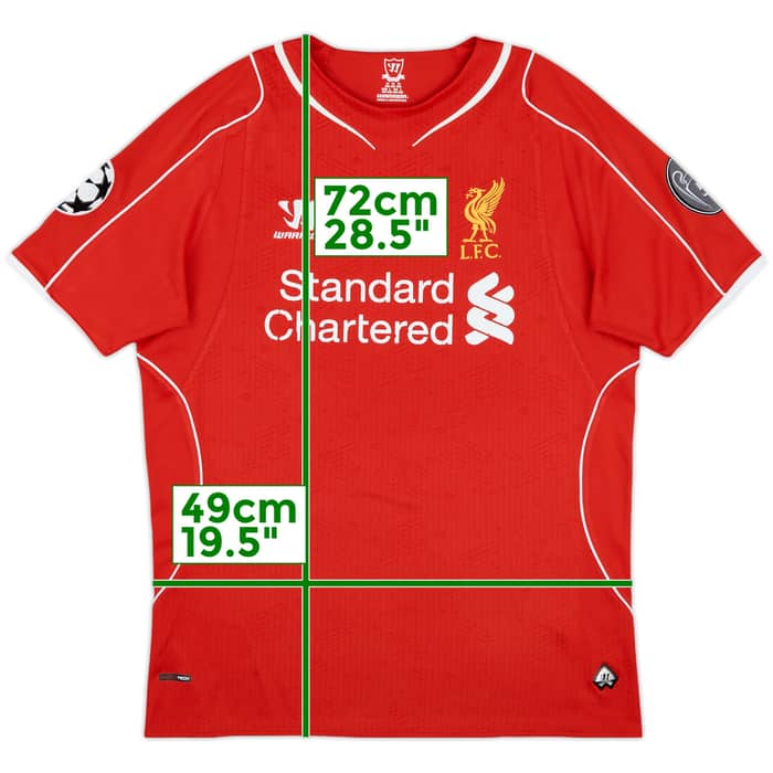 2014-15 Liverpool Home Shirt - 7/10 - (M)