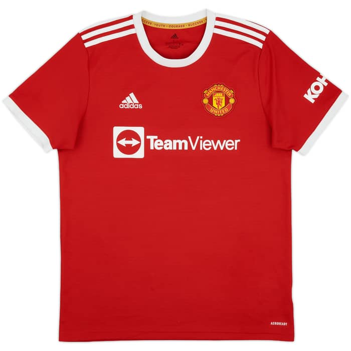 2021-22 Manchester United Home Shirt Ronaldo #7 - 9/10 - (L)