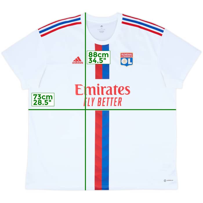 2022-23 Lyon Home Shirt - 10/10 - (3XL)